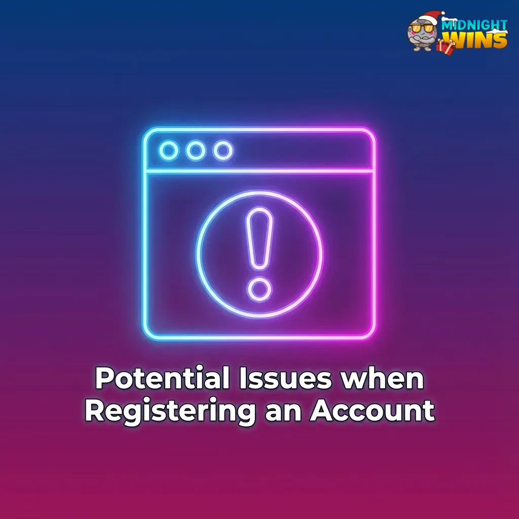 Illustrated list of common account registration problems with brief step-by-step solutions and support guidance