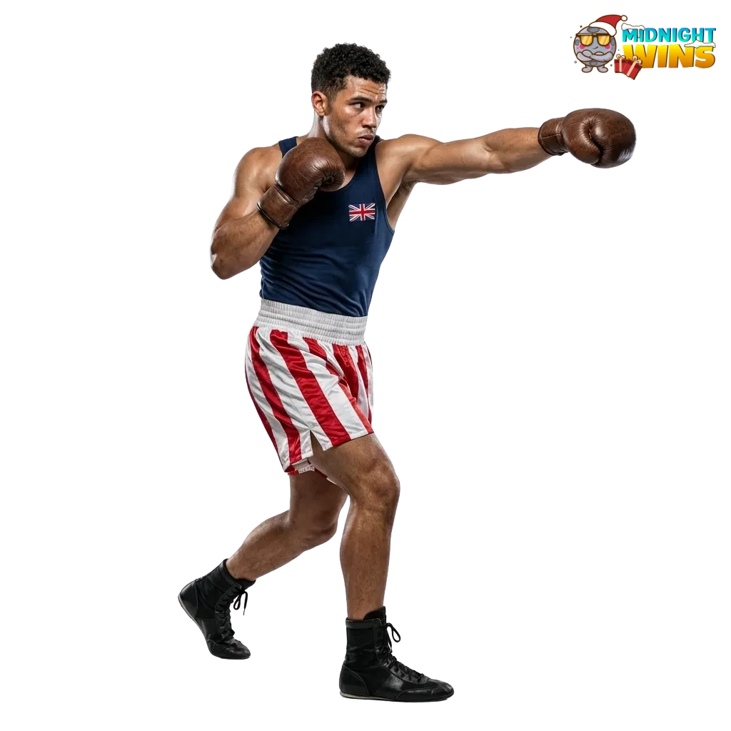 Midnight Wins UK sports betting site on laptop and phone, highlighting bonuses, casino games, and crypto payment options