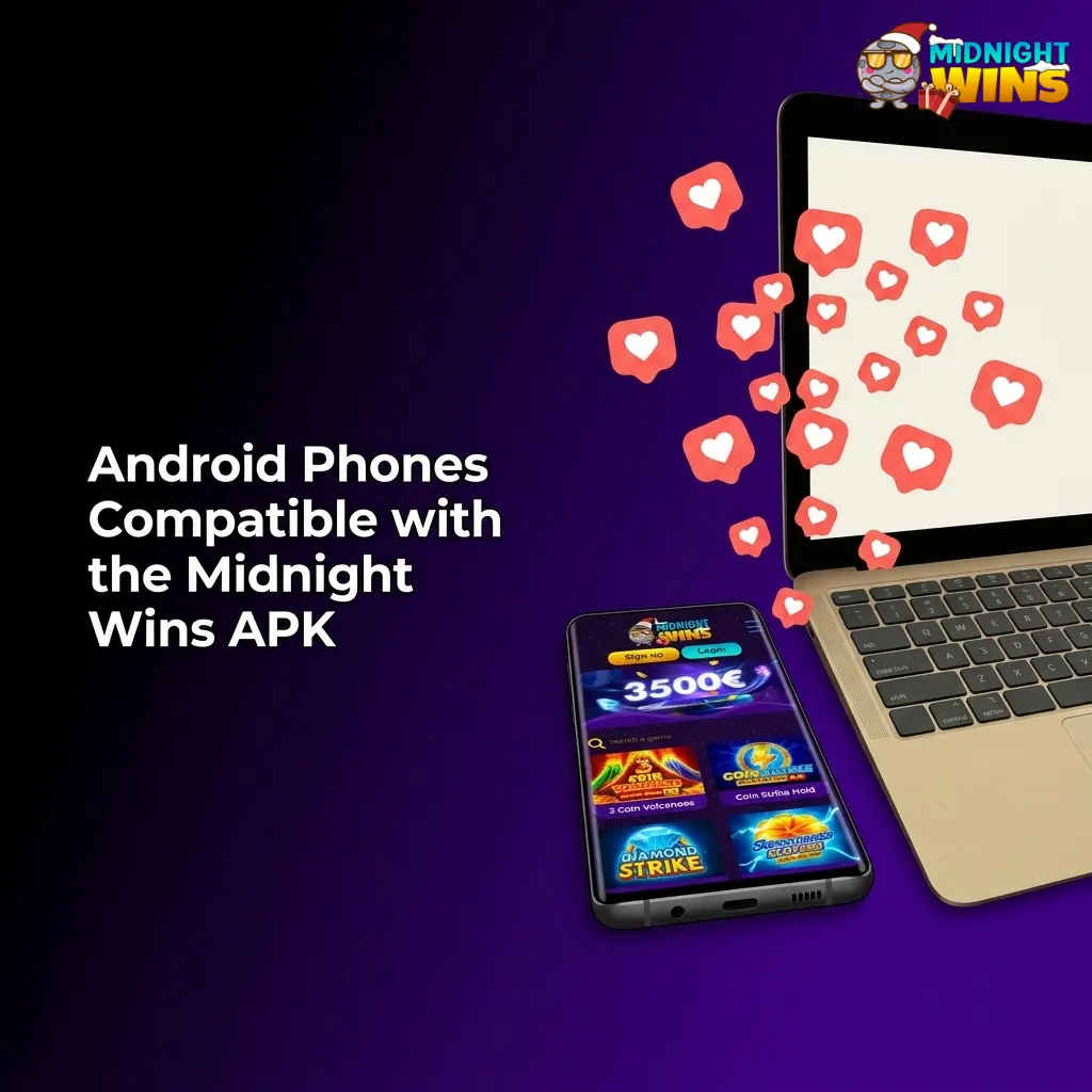 Android phones compatible with Midnight Wins APK, including Samsung Galaxy, Google Pixel, OnePlus, Xiaomi and Motorola