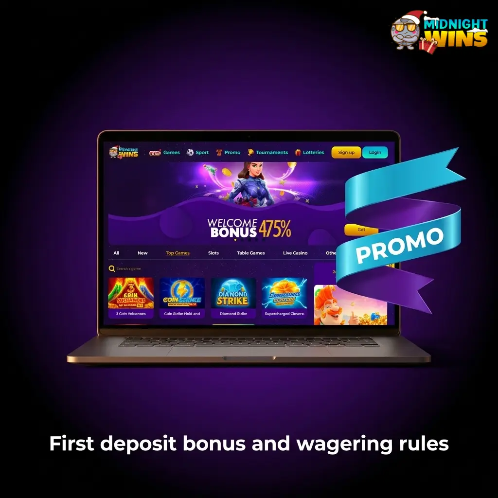 2026 casino first deposit bonus table showing deposit bands, x40 wagering, 7-day limit and sports betting exclusions