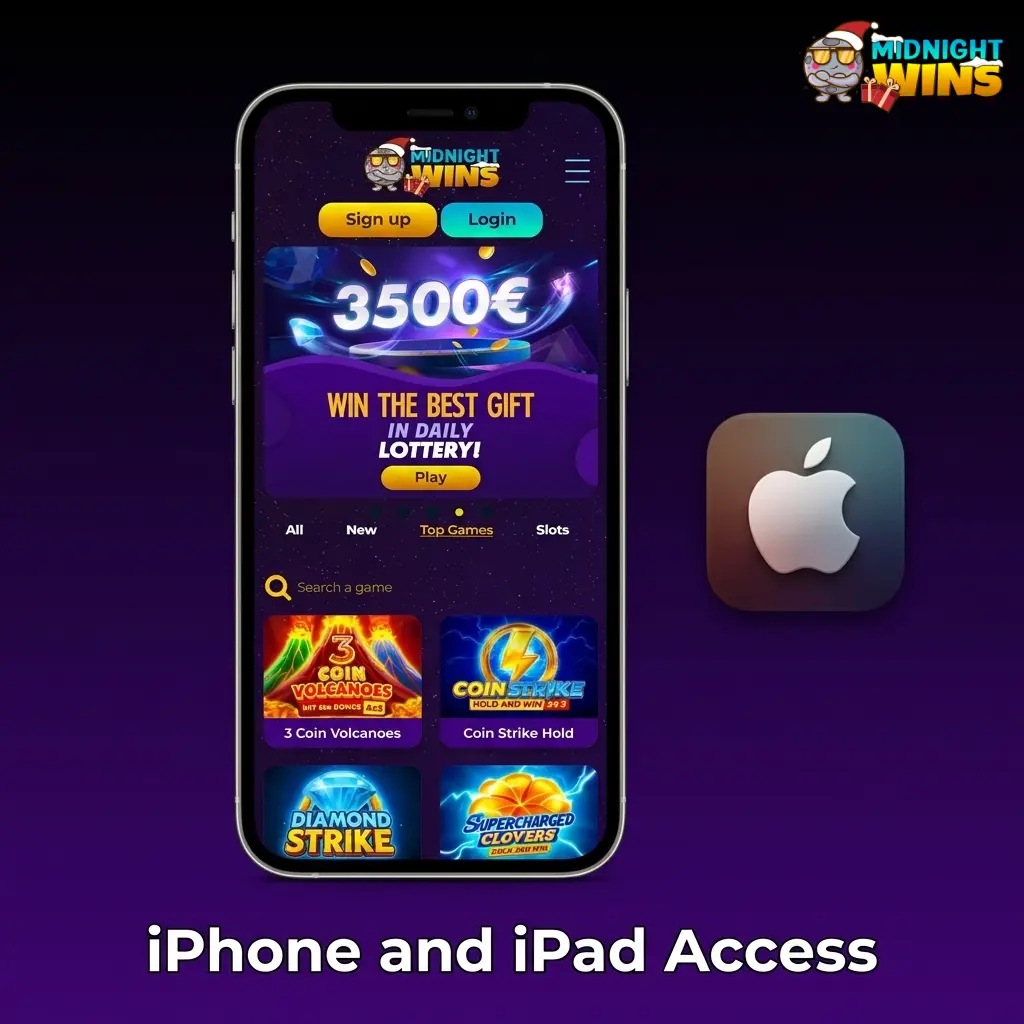 iPhone and iPad showing iOS download access for mobile casino, sportsbook and cashier lobby