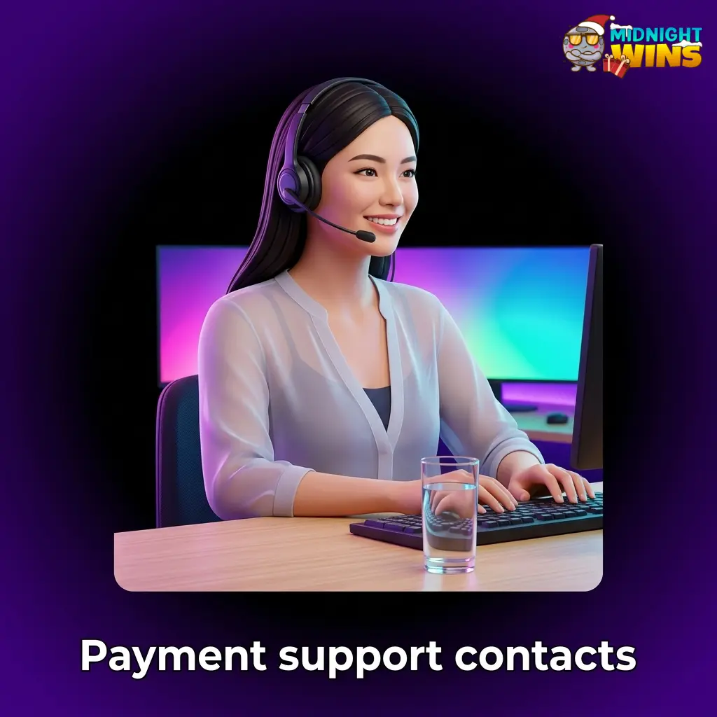 Payment support contacts for deposits, withdrawals, verification, live chat, email and account messages